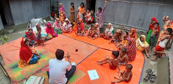 A focus group discussion in a remote village of Dimla sub-district of Nilphamari district, Bangladesh